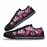 Chaussures basses à motif papillons pour la sensibilisation au cancer du sein 0622