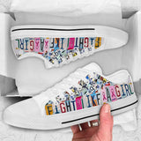Chaussures basses Fight Like A Girl pour la sensibilisation au cancer du sein 0622