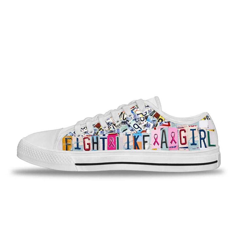 Chaussures basses Fight Like A Girl pour la sensibilisation au cancer du sein 0622