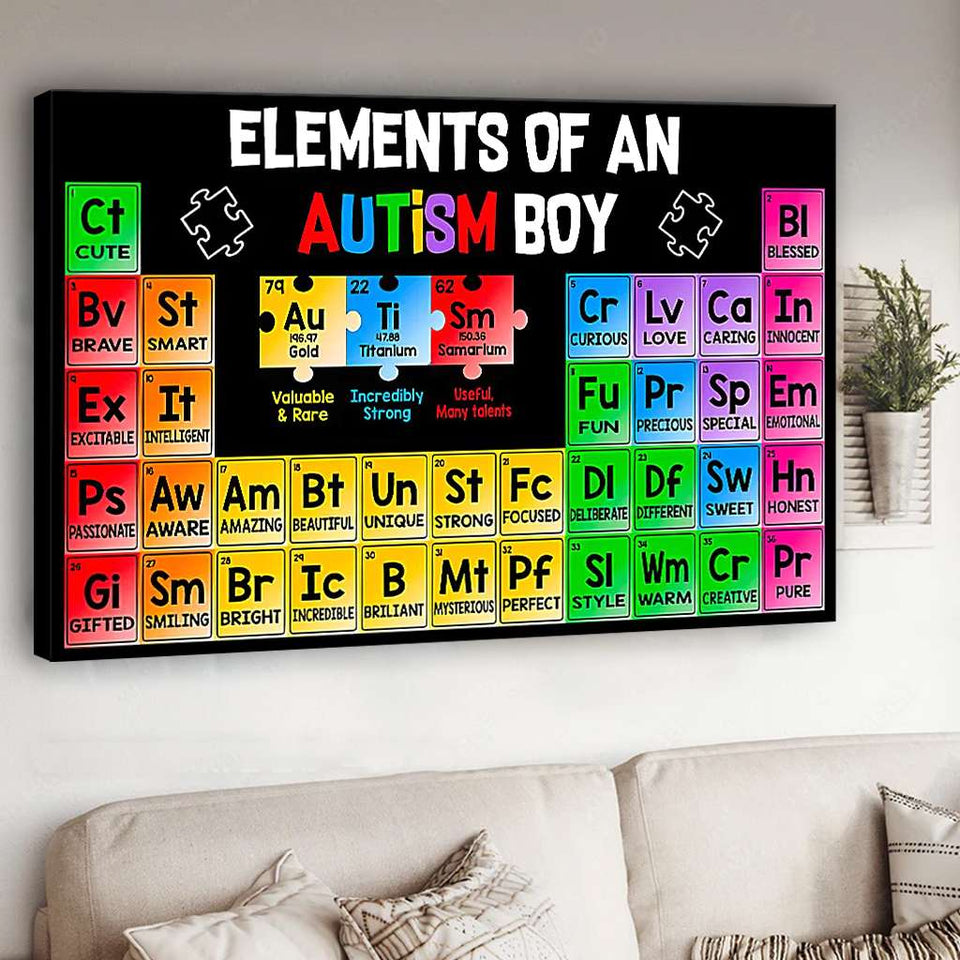 Éléments de sensibilisation à l'autisme : Un garçon autiste - Affiche de sensibilisation à l'autisme 0921