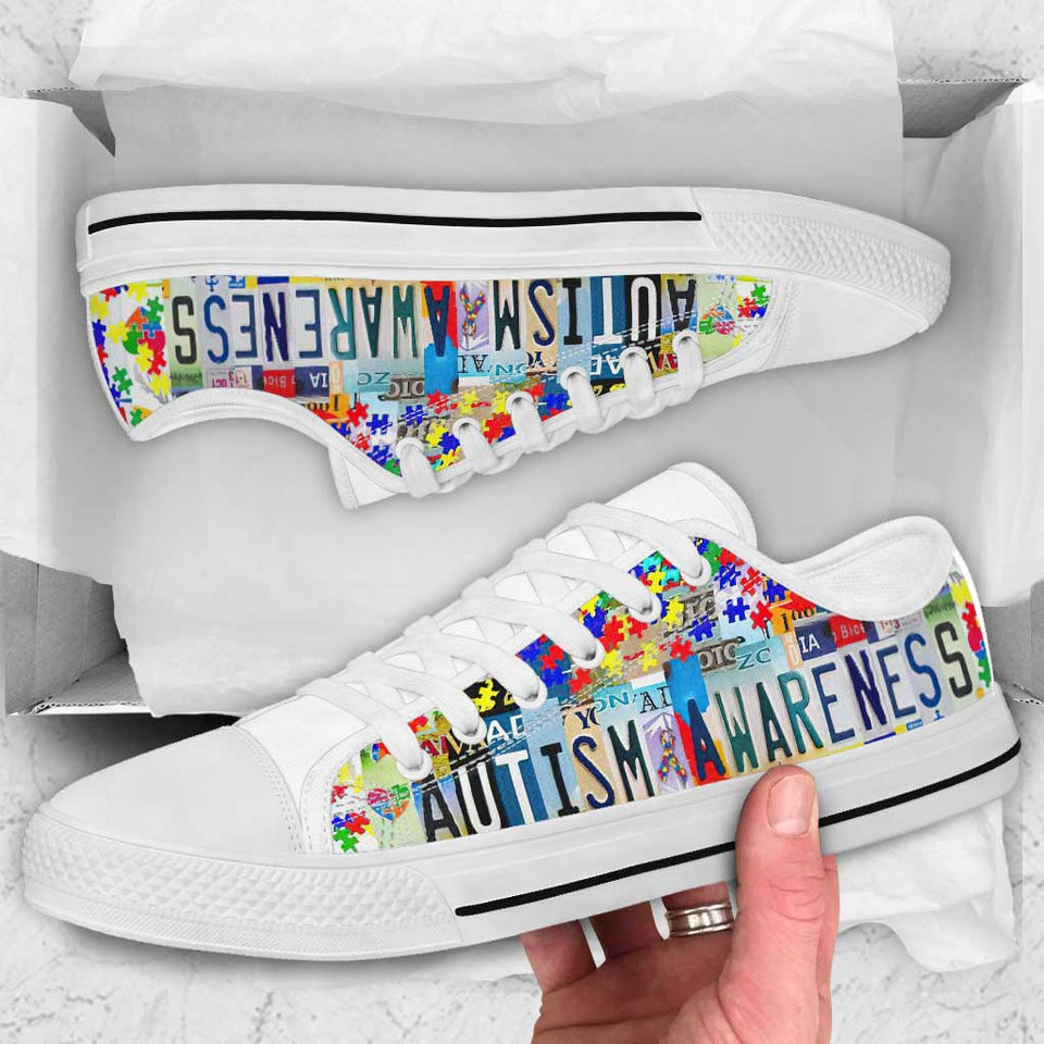 Chaussures basses de sensibilisation à l'autisme 0921