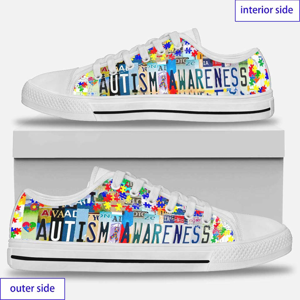 Chaussures basses de sensibilisation à l'autisme 0921