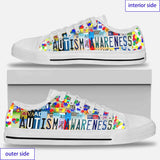 Chaussures basses de sensibilisation à l'autisme 0921