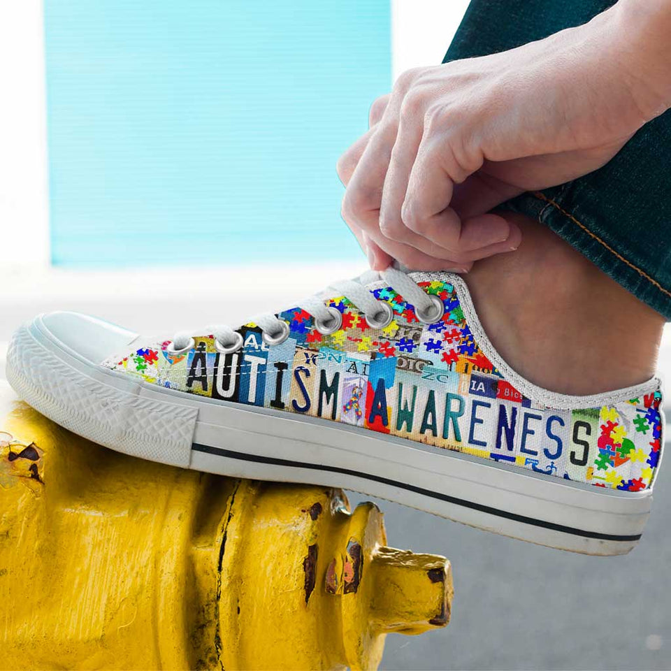 Chaussures basses de sensibilisation à l'autisme 0921