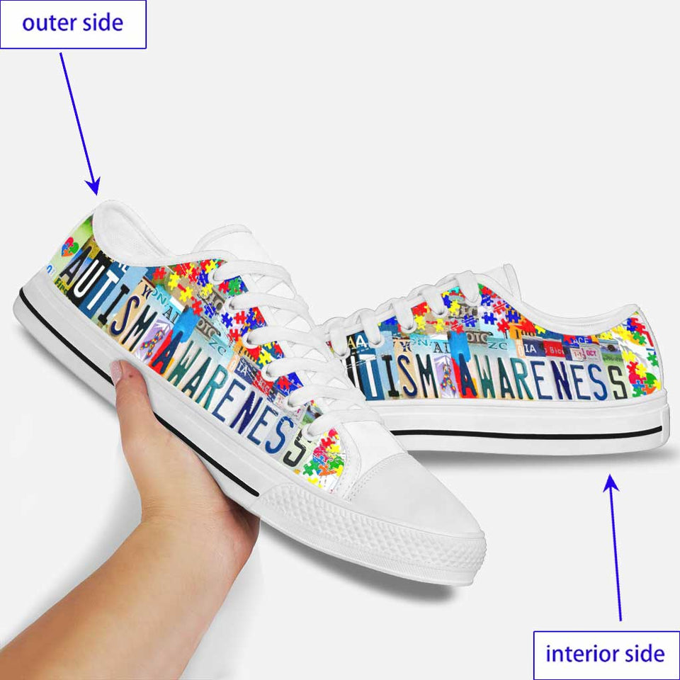 Chaussures basses de sensibilisation à l'autisme 0921