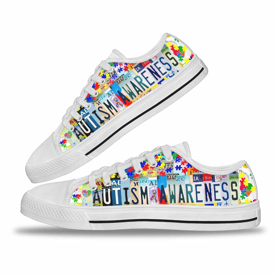 Chaussures basses de sensibilisation à l'autisme 0921