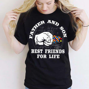 Father And Son Best Friends For Life - Autism Awareness T-shirt and Hoodie 0921