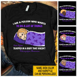 I Am A Person Who Wants To Do A Lot Of Things - Personalized Fibromyalgia Awareness T-shirt and Hoodie