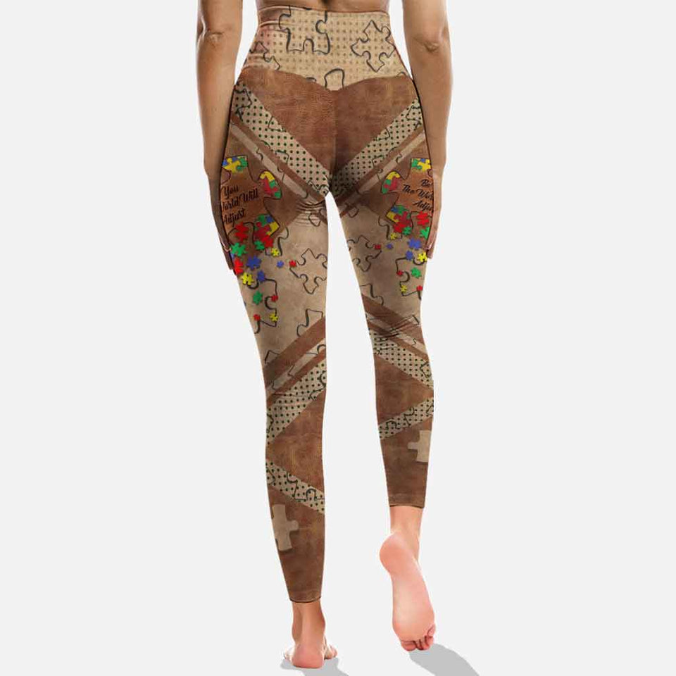 Sois toi-même - Sweat à capuche et legging personnalisés pour la sensibilisation à l'autisme