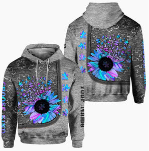 It's OK To Be Different - Personalized Autism Awareness Hoodie and Leggings