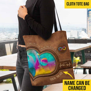 A Big Piece Of My Heart - Autism Awareness Personalized Tote Bag