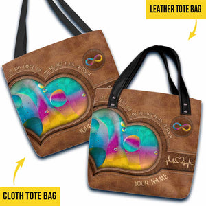 A Big Piece Of My Heart - Autism Awareness Personalized Tote Bag