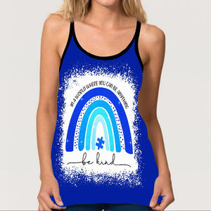 Be Kind - Autism Awareness Cross Tank Top