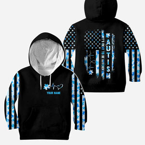 It's Okay To Be Different - Personalized Autism Awareness Hoodie and Leggings