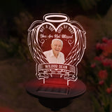 Pas un jour ne passe sans que tu ne nous manques - Cadeau commémoratif en cas de décès - Lampe solaire de jardin personnalisée