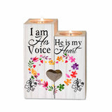 Let's Grow Together - Autism Awareness Personalized Candle Holder
