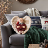 Coussin commémoratif personnalisé en fausse fourrure - À partir d'une photo - Quand tu me manques