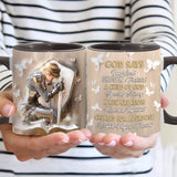 God Says I am Warrior - Personalized Christian Accent Mug