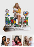 Autism Mom - Personalized Autism Awareness Custom Shaped Acrylic Plaque