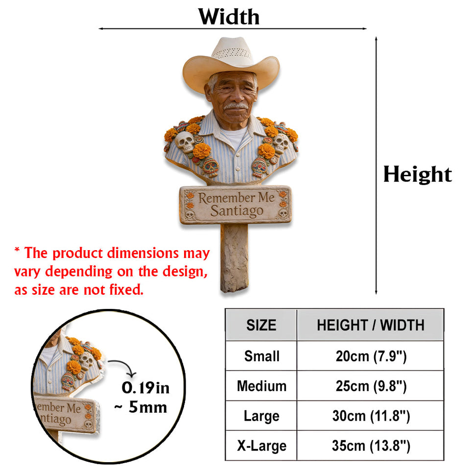 Remember Me Custom From Any Photo - Personalized Memorial Acrylic Garden Sign/ Acrylic Plaque Sign