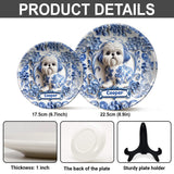 Cute Dog - Personalized Dog Ceramic Round Plate