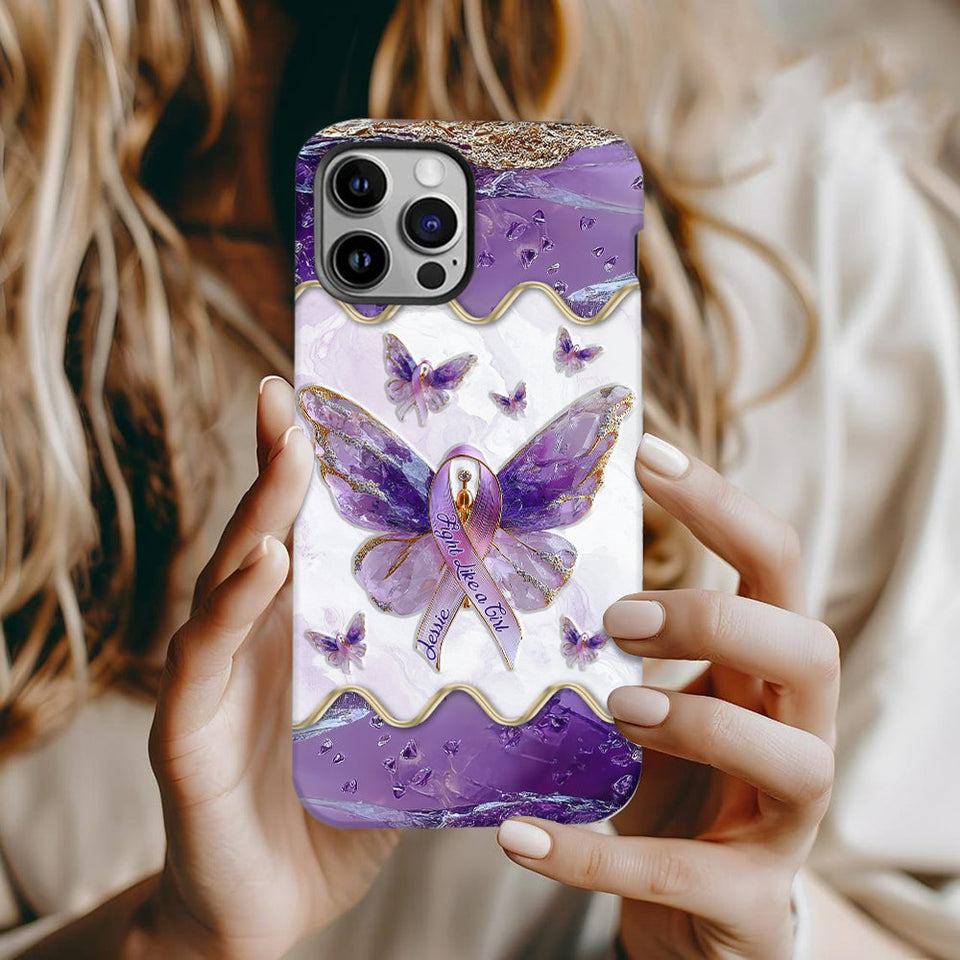 Fight Like a Girl - Personalized Lupus Awareness Full Print Phone Case
