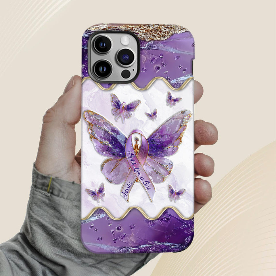 Fight Like a Girl - Personalized Lupus Awareness Full Print Phone Case