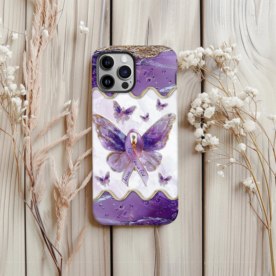 Fight Like a Girl - Personalized Lupus Awareness Full Print Phone Case