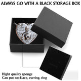 I’ll Hold You In My Heart - Personalized Memorial Shaped Metal Pendant Necklace