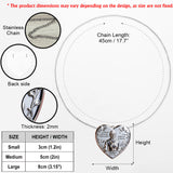 I’ll Hold You In My Heart - Personalized Memorial Shaped Metal Pendant Necklace