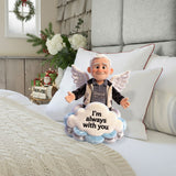 I'm always with you - Personalized Memorial Faux Fur Shaped Pillow