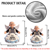 I'm always with you - Personalized Memorial Faux Fur Shaped Pillow