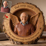 Your Wings Were Ready - Personalized Memorial Custom Shaped Acrylic Plaque