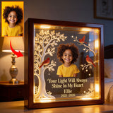 Custom Any Photo - There Are Some Who Bring A Light - Personalized Memorial Wooden Frame LED Light