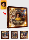 Custom Any Photo - There Are Some Who Bring A Light - Personalized Memorial Wooden Frame LED Light