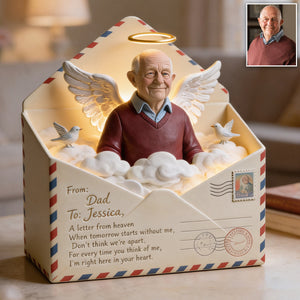 A Letter From Heaven - Personalized Memorial Custom Shaped Acrylic Plaque