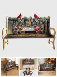 La Cène - Banc en bois chrétien personnalisé