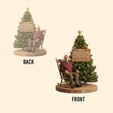 Christmas In Heaven - Personalized Memorial Custom Shaped Acrylic Plaque