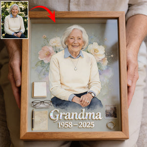 Custom From Any Photo - Personalized Memorial Wooden Box