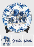 Elephant Mama - Personalized Mother Ceramic Round Plate