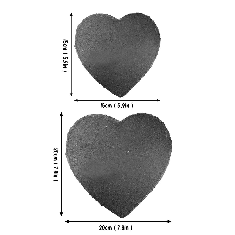Pas un jour ne passe sans que tu ne nous manques - Pierre commémorative personnalisée en forme de cœur