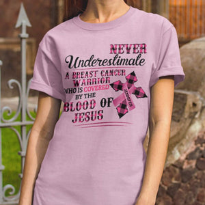 Christian Faith Pink Ribbon - Personalized Breast Cancer Awareness T-shirt And Hoodie