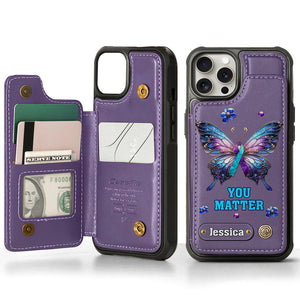 You Matter - Personalized Suicide Prevention Wallet Phone Case