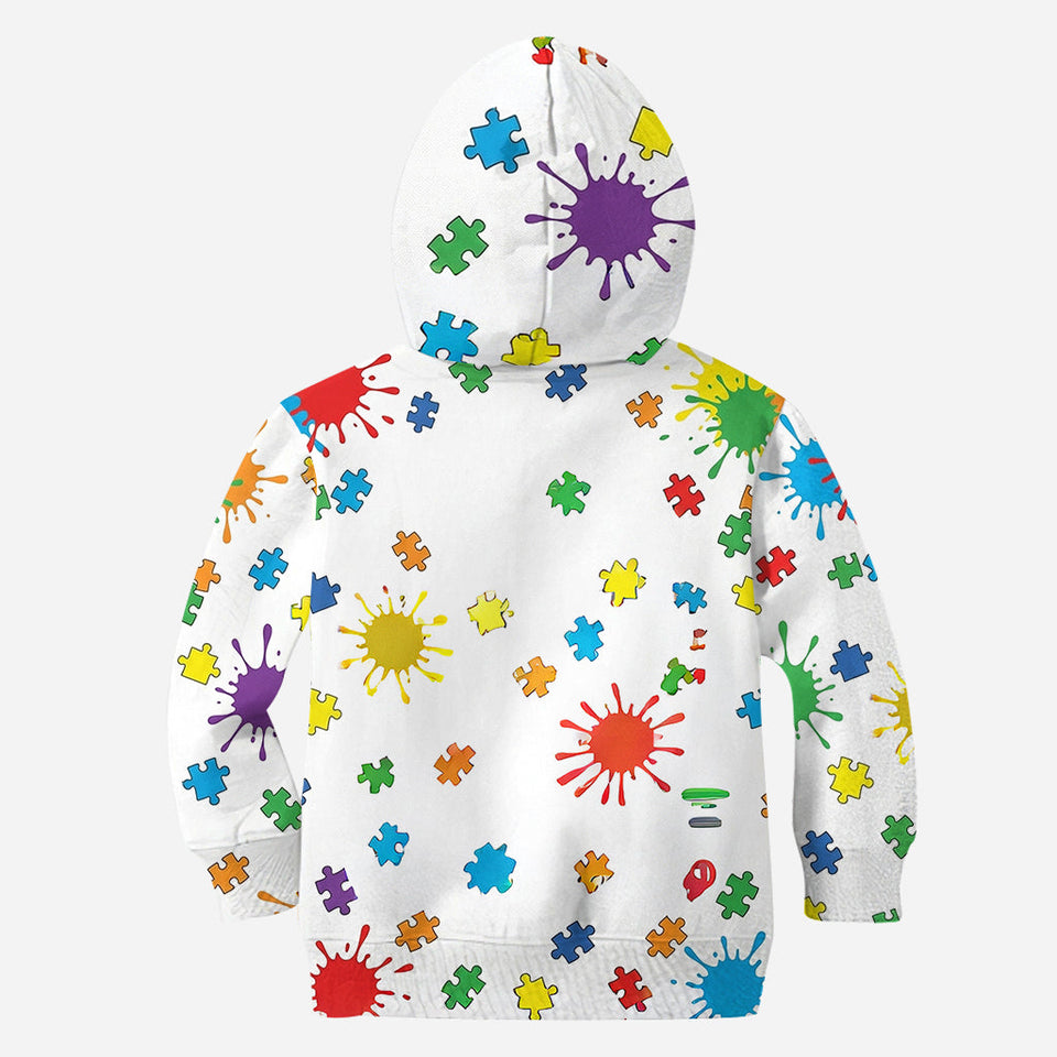 Accept Love Understand Autism Awareness Kids - Personalized Autism Awareness All Over Shirt