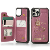 Peace Love Cure - Personalized Breast Cancer Awareness Wallet Phone Case