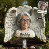 Tes ailes étaient prêtes, mais mon cœur ne l'était pas - Plaque commémorative personnalisée en acrylique pour jardin