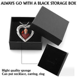 Always In My Heart - Personalized Memorial Shaped Metal Pendant Necklace