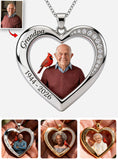 Always In My Heart - Personalized Memorial Shaped Metal Pendant Necklace