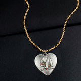 Autism Mama Bear - Personalized Autism Awareness Shaped Metal Pendant Necklace
