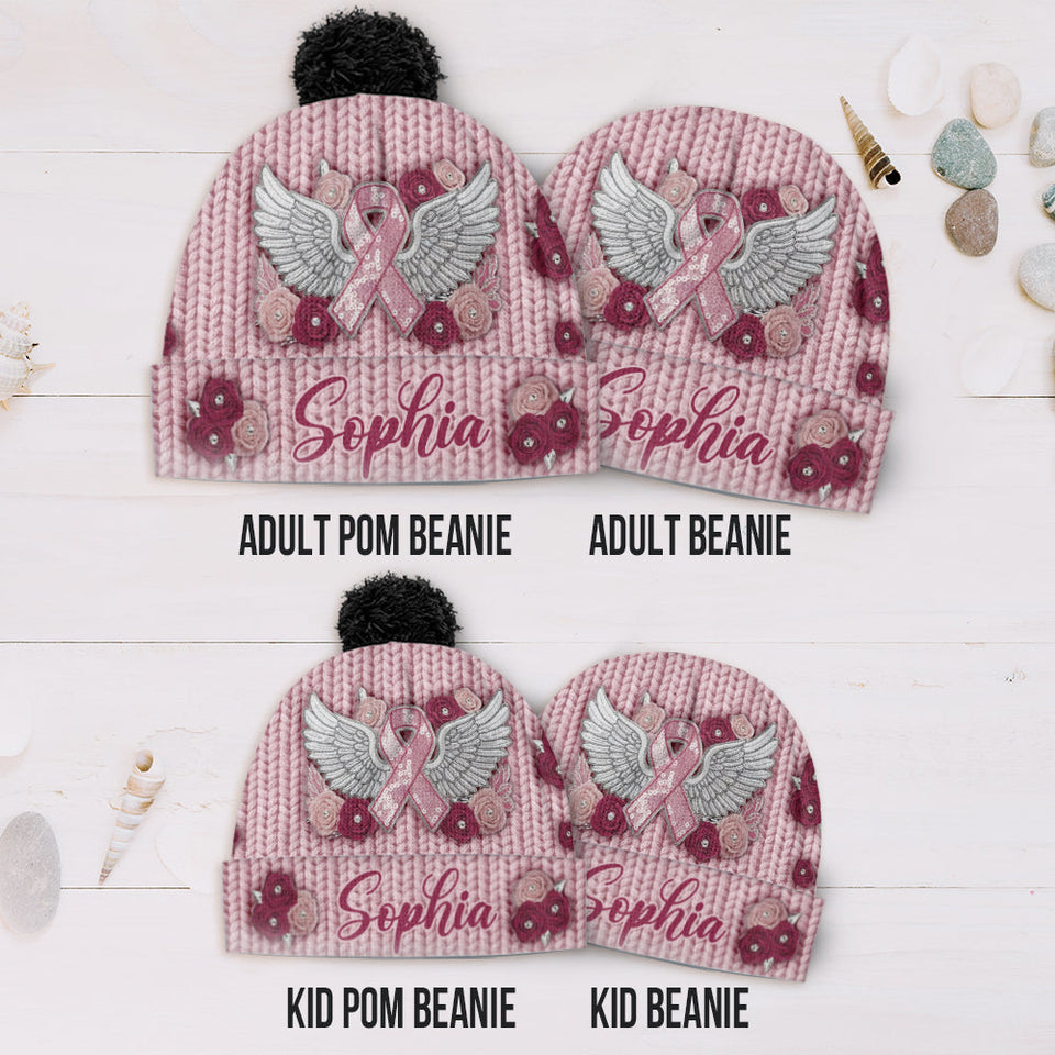 Nous portons du rose - Bonnet personnalisé pour la sensibilisation au cancer du sein